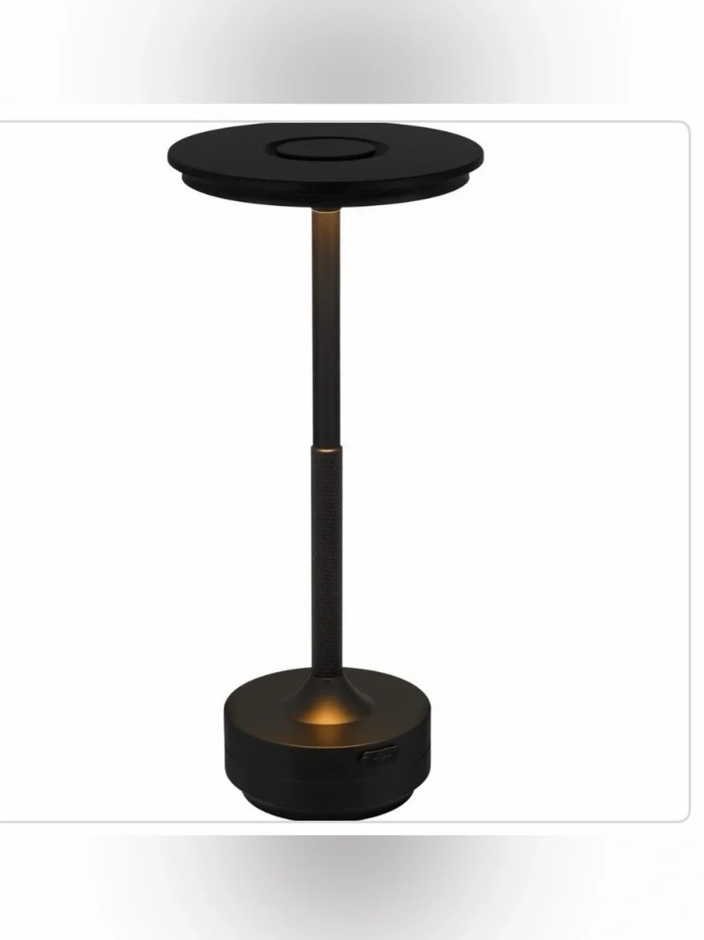 New DSI Matte Black LED cordless rechargeable Table Lamp - Indoor/Outdoor